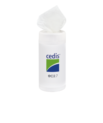 cedis Lingettes de désinfection, eC2.7, 90 lingettes humides